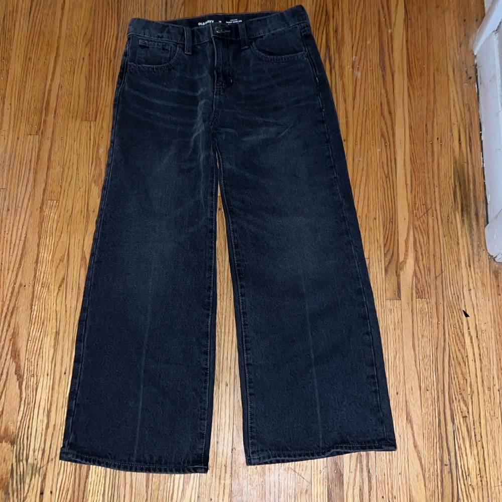 Old navy baggy wide leg jeans size girls 12 (equivalent to size 00)